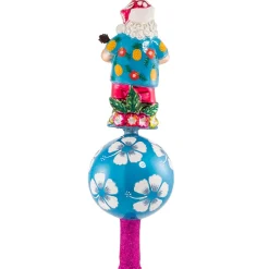 Cr, Island Time Finial Topper, 1020821, Christopher Radko