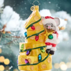 Cr, Merry Mouse Cheese Tree, 1021573, Radko