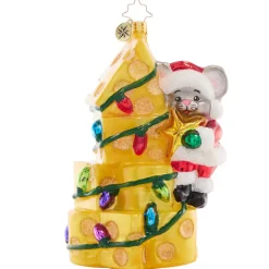 Cr, Merry Mouse Cheese Tree, 1021573, Radko
