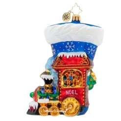 Cr, Noel Express Stocking, 1019700, Christopher Radko