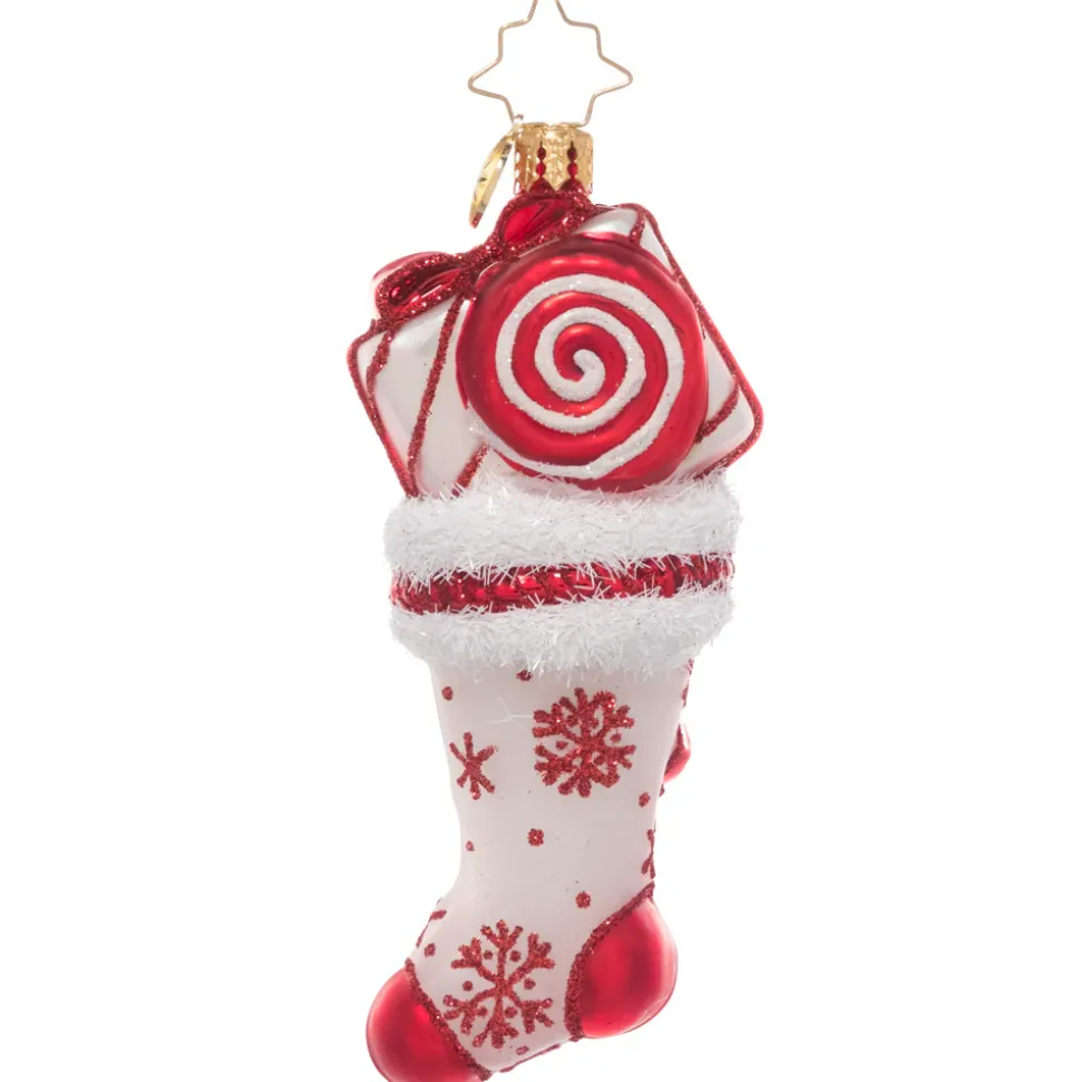 Cr, Peppermint Swirl Stocking, 1021144, Radko