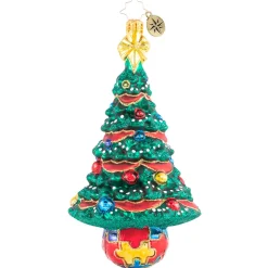 Cr, Puzzle Pieces Pine, 1020831, Christopher Radko