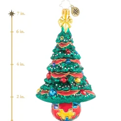 Cr, Puzzle Pieces Pine, 1020831, Christopher Radko