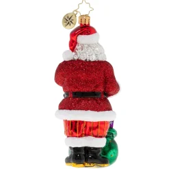 Cr, Red Ribbon Awareness Santa, 1020372, Christopher Radko