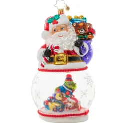 Cr, Santa's Magic Snow Globe, 1021013, Christopher Radko