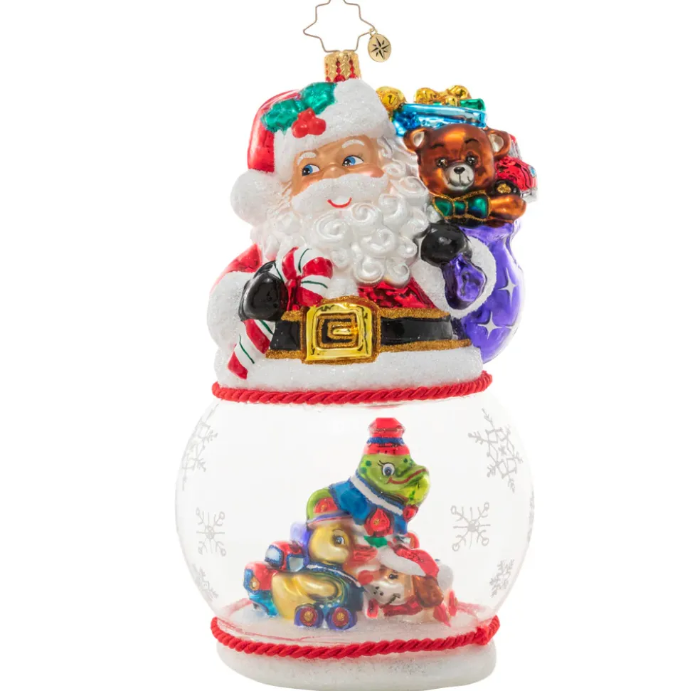Cr, Santa's Magic Snow Globe, 1021013, Christopher Radko