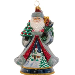 Cr, Santa's Snowy Scene, 1021363, Radko