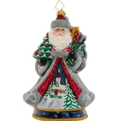 Cr, Santa's Snowy Scene, 1021363, Radko