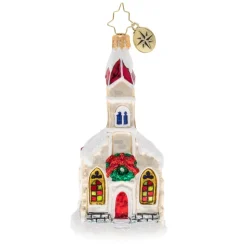 Cr, Snow Dusted Chapel, 1020367, Christopher Radko