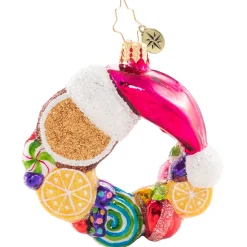 Cr, Swirling With Sweets Wreath, Gem, 1020666, Christopher Radko