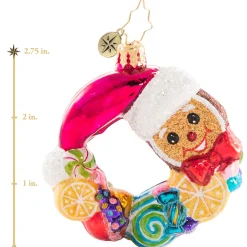 Cr, Swirling With Sweets Wreath, Gem, 1020666, Christopher Radko