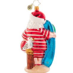 Cr, Wishing For Waves Santa, 1020890, Christopher Radko