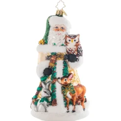 Cr, Woodland Friends Santa, 1021481, Radko