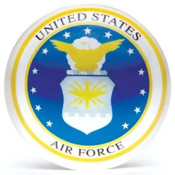 Crystal Paperweight Air Force