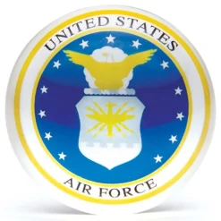 Crystal Paperweight Air Force