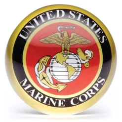 Crystal Paperweight Marine Corp