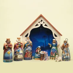 Deluxe Mini Nativity 9 Pc Set Jim Shore