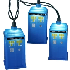 Doctor Who™ Blue Tardis Light Set 10 Light, Dw9132B