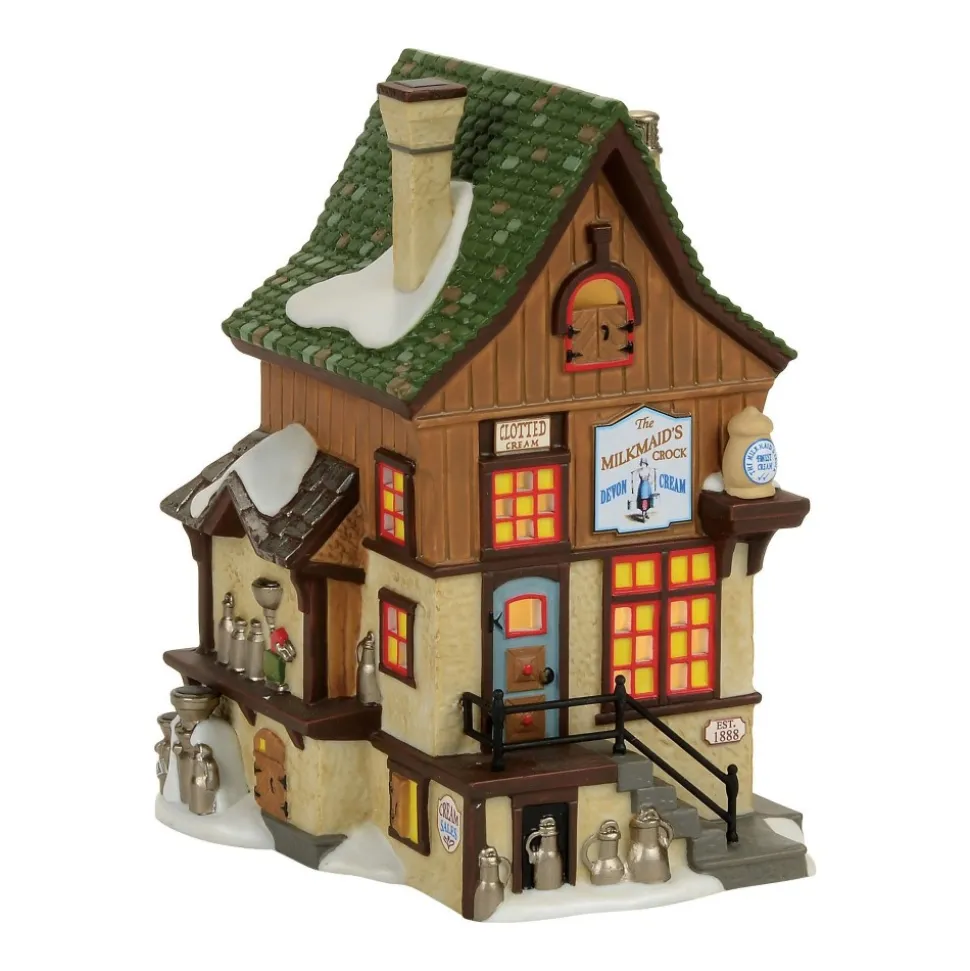 Dv, Eight Milkmaids Crock, 4056634, Dickens Village