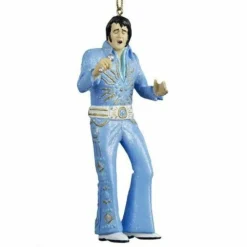 Elvis In Blue Tiffany Jumpsuit Ornament, Ep2151, Kurt Adler