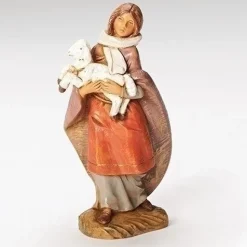 Emma Shepherdess With Lamb 5", Fontanini, 54079