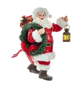 Fabriche™ Santa With Wreath And Lantern, Fa1067