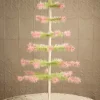 Feather Tree Green With Pink Tips 24″