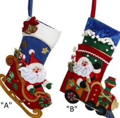 Festive Santa Stocking Train Or Sleigh
