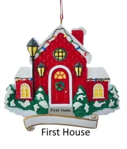 First Home And New Home Ornaments For Personalization, 2 Asst, C6456, Kurt Adler