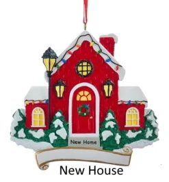 First Home And New Home Ornaments For Personalization, 2 Asst, C6456, Kurt Adler