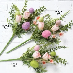 Floral And Egg Spray 3 Asst