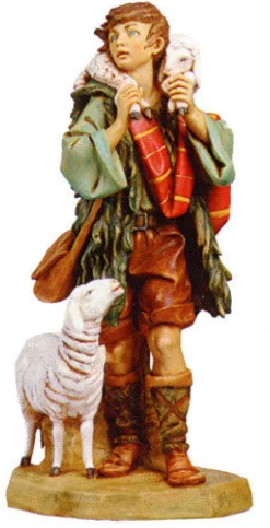 Gabriel, Shepherd With Sheep & Lamb, 27", Fontanini, 53151