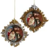 Gold And Silver Nativity Family Ornaments, 2 Assorted, E0678, Kurt Adler