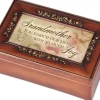 Grandmother So Much Joy Petite Rose Music Muscial Jewelry Box Plays Wind Beneath My Wings