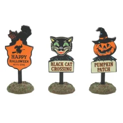 Ha, Halloween Signs Set Of 3, 6009820, Halloween Accessories
