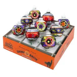 Halloween 9 Piece Decorated Rounds With Reflectors