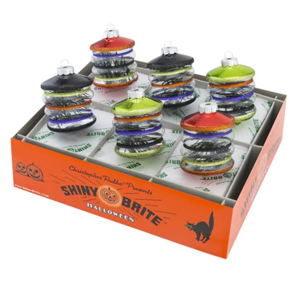 Halloween 6 Piece Lanterns With Tinsel