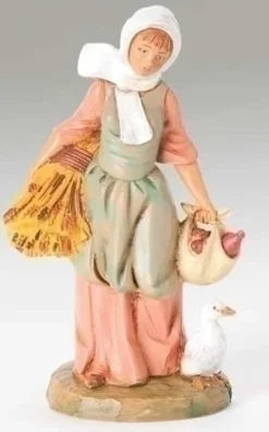 Hannah With Wheat (Re-Intro) 5", Fontanini, 52567