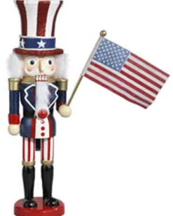 Hollywood 15" Wooden Uncle Sam Nutcracker, C6059, Kurt Adler
