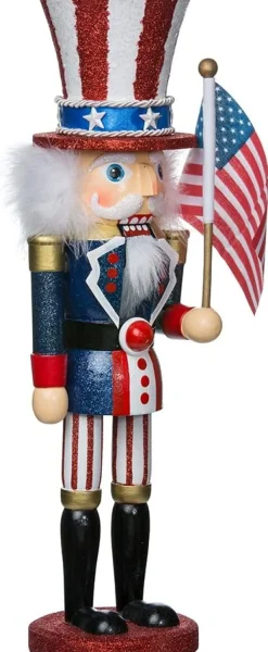 Hollywood 15" Wooden Uncle Sam Nutcracker, C6059, Kurt Adler