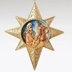 Holy Family Star Ornament Wafer, Fontanini, 56356