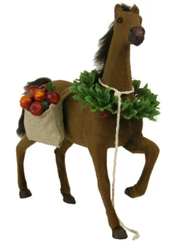 Horse With Christmas Treats, Byers Choice, 4324B