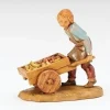 Hugo Boy Pushing Cart 5", Fontanini, 54089