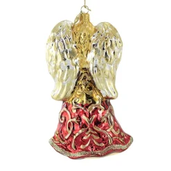 Huras, Angel With Tree Glass Ornament Lantern, S859