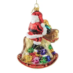 Huras, Santa On Rocking Horse, Doll Christmas, S229