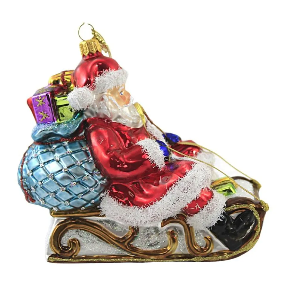 Huras, Santa On Sleigh Christmas Toboggan, S611