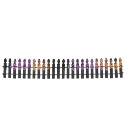 Hv, Halloween Glitter Fence, 6005556, Halloween Village