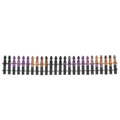 Hv, Halloween Glitter Fence, 6005556, Halloween Village