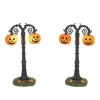 Hv, Hallows Eve Lit Street Lamps, 6012281, Halloween Village