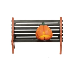 Hv, Haunted Pumpkin Bench, 6003226, Halloween Village